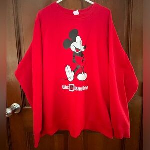 Red Mickey Mouse Sweatshirt